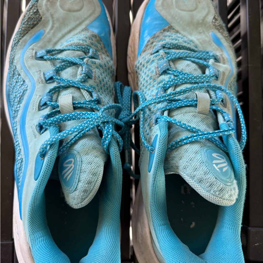 Steph Curry Underarmor Blue Athletic Shoes